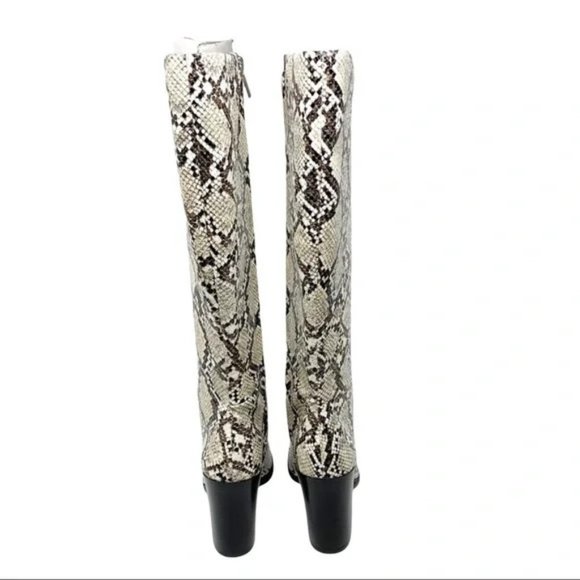 Kenneth Cole Snakeskin Heeled Boots (5.5) - Picture 6 of 7